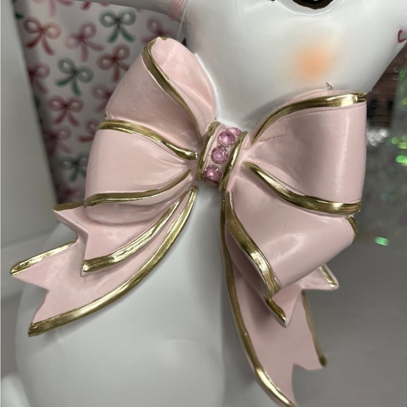 Pink bow Easter bunny - Picture 2 of 5